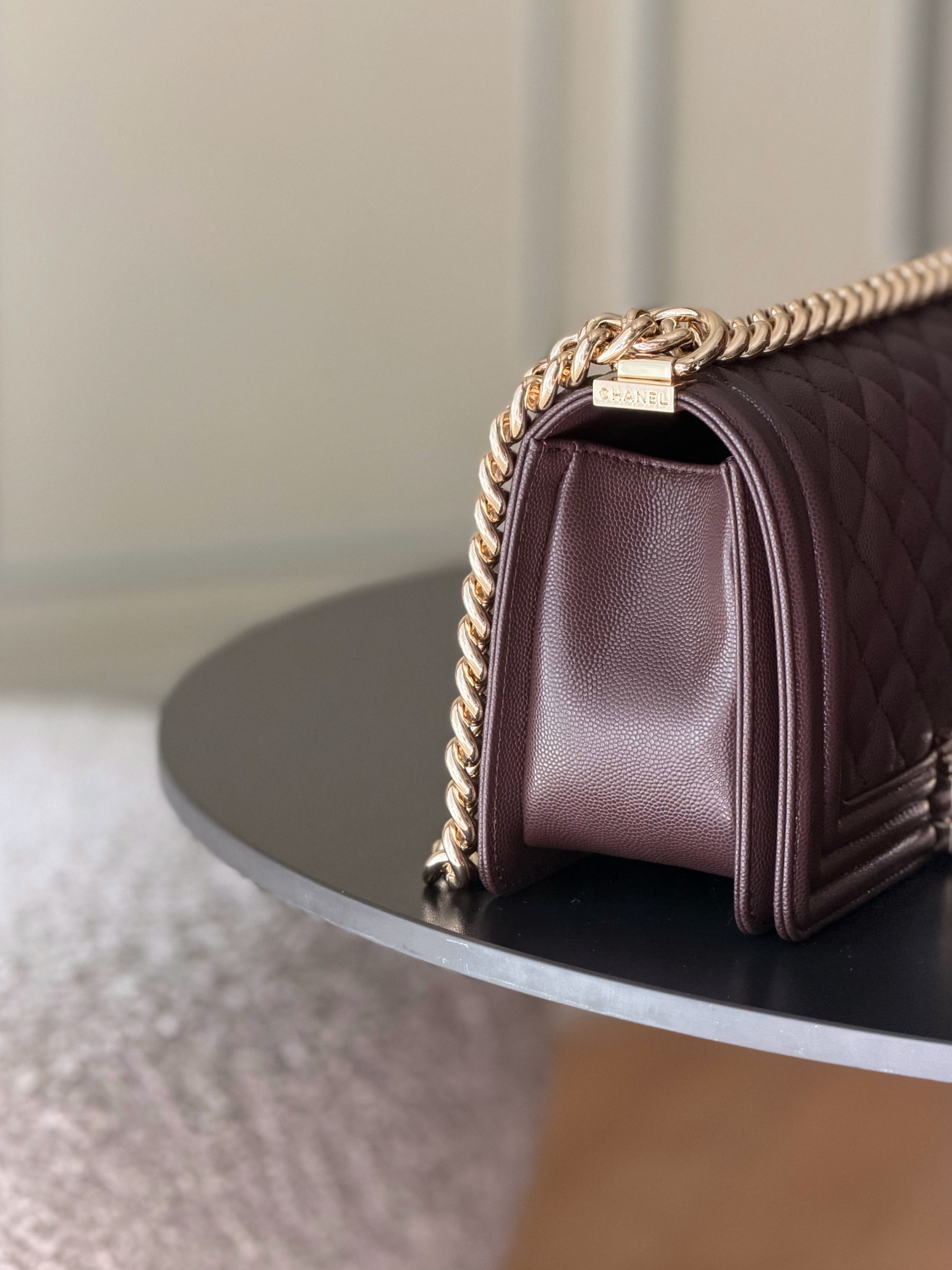 Ch**el Boy Handbag 15x25x9cm