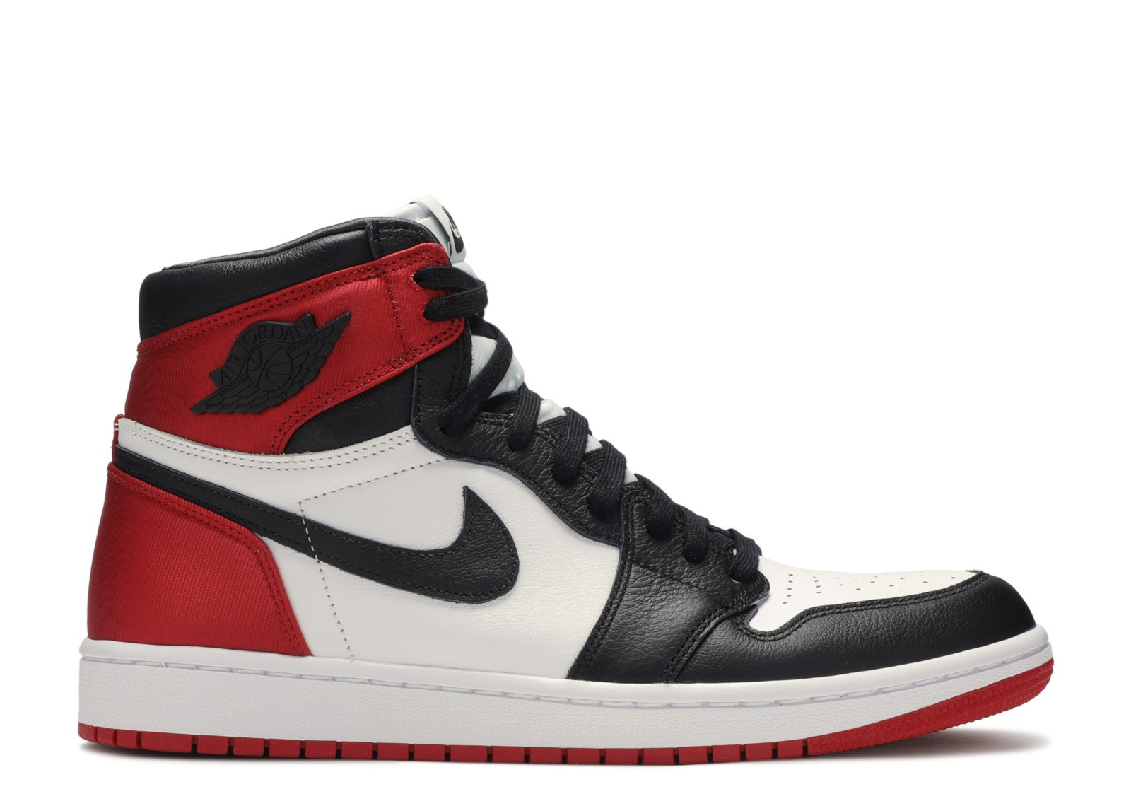 UA WMNS AIR JORDAN 1 RETRO HIGH "SATIN BLACK TOE"
