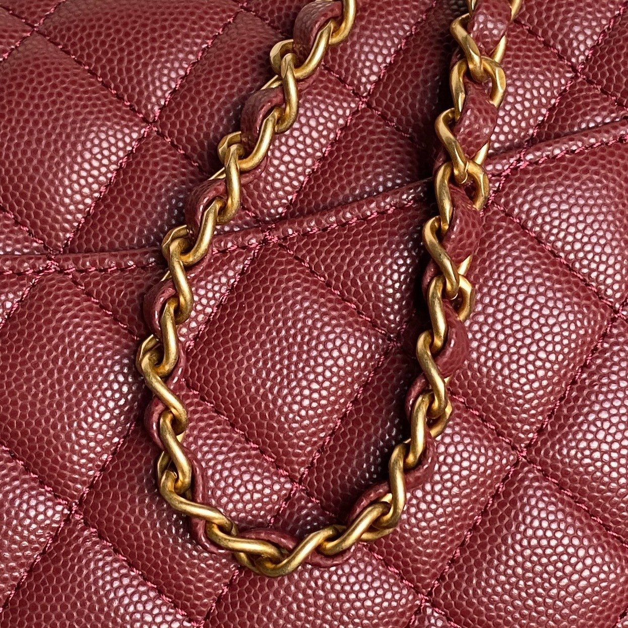 Ch**el FLAP BAG WITH TOP HANDLE 22.5x13.5x6cm