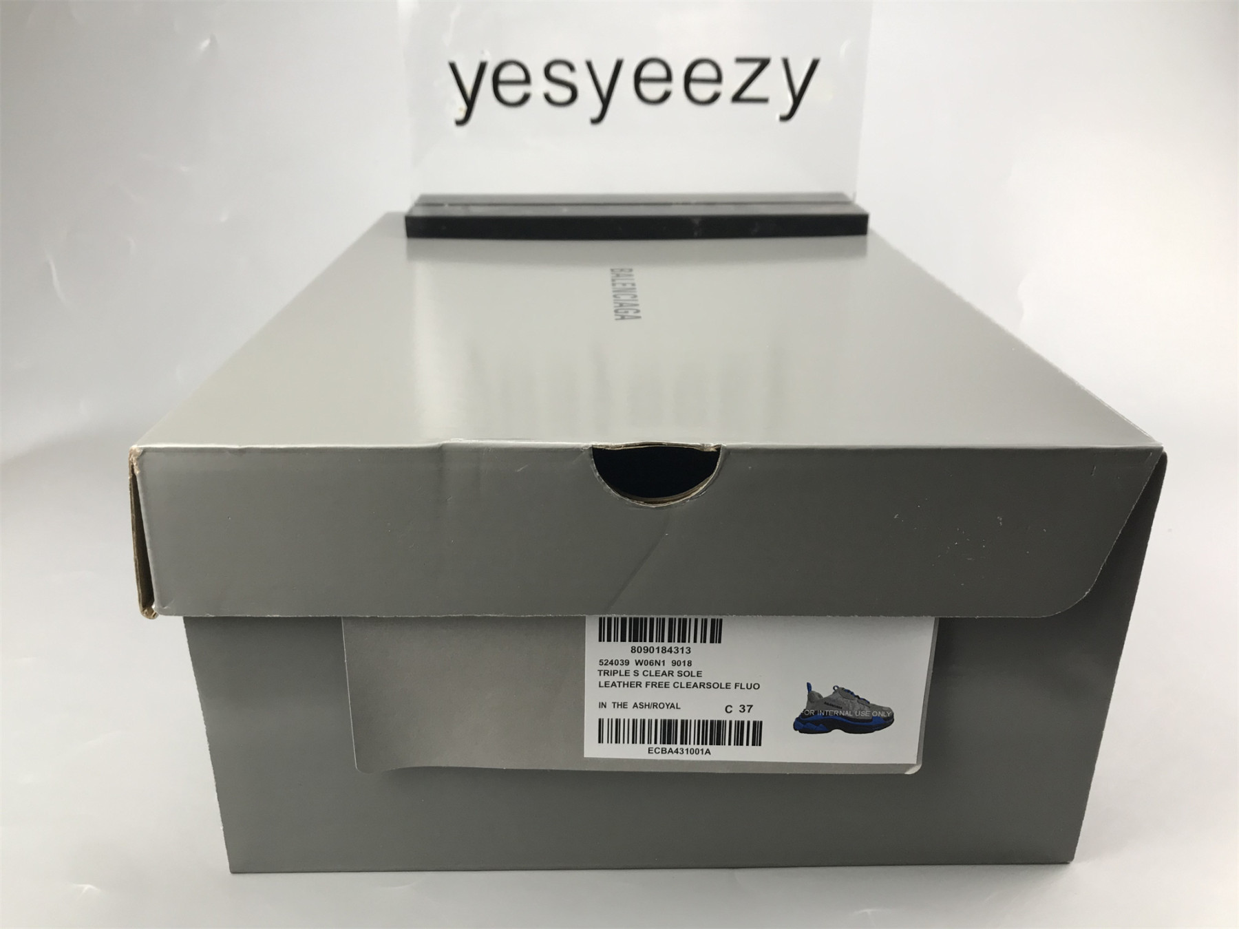 UA TRIPLE S CLEAR SOLE ASH ROYAL