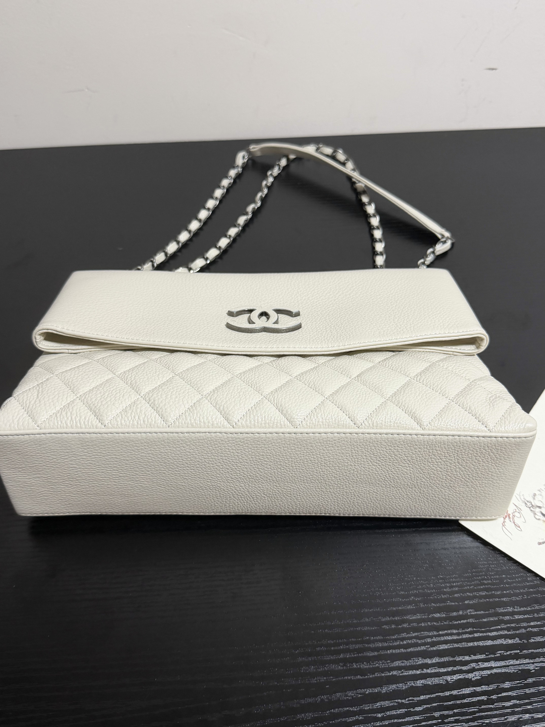 Ch**el hampton flap handbag as7095 32x19x7.5cm