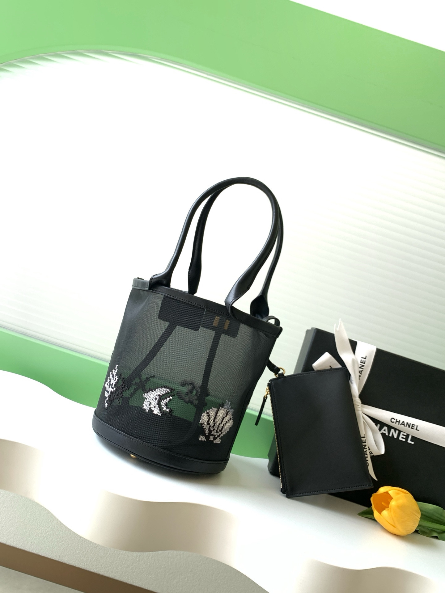 Ch**el large bucket bag as6189 31x24x23cm