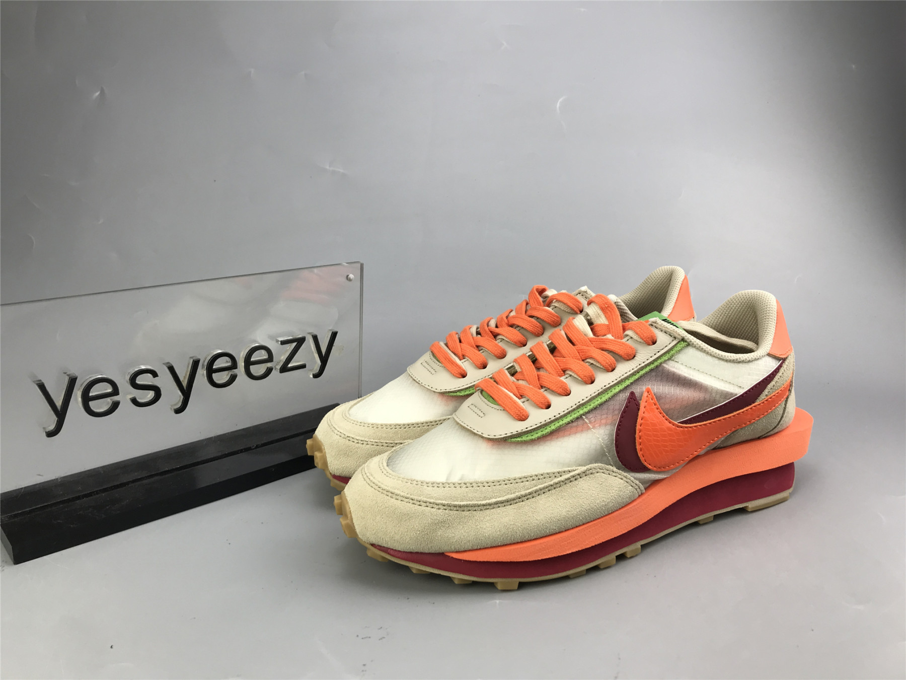 UA NIKE LDWAFFLE CLOT SACAI NET ORANGE BLAZE