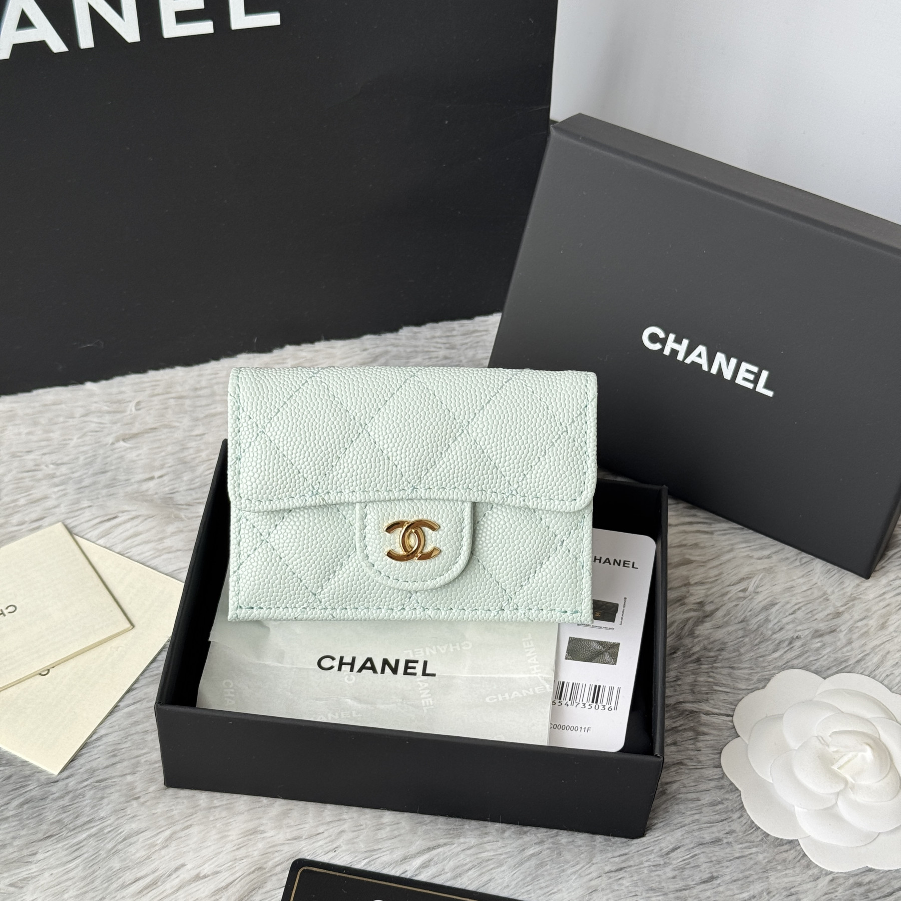 Ch**el card holder 10.5x7.5x3cm