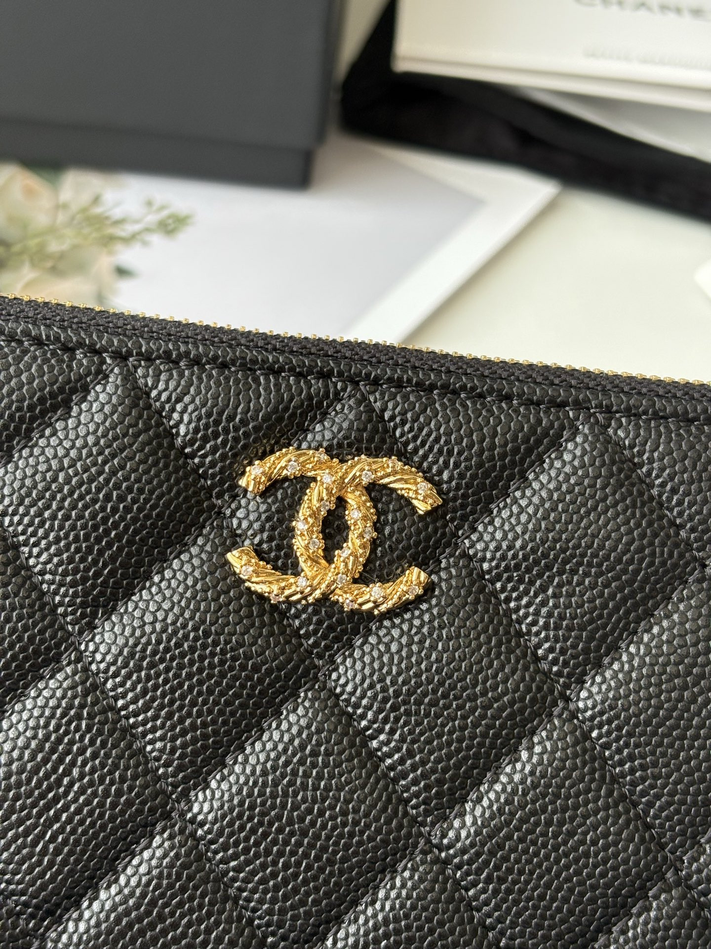 Ch**el Classic Zipped Pouch AS5075 14x9.5cm