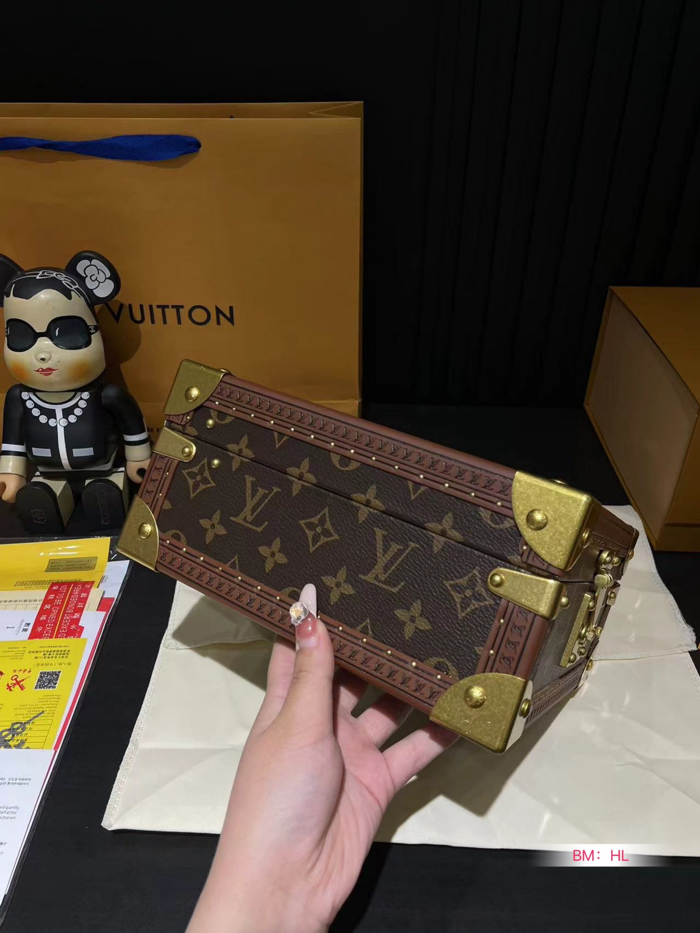 LV M13513 Jewelry Box blue 9.4 x 4.9 x 9.4 inches