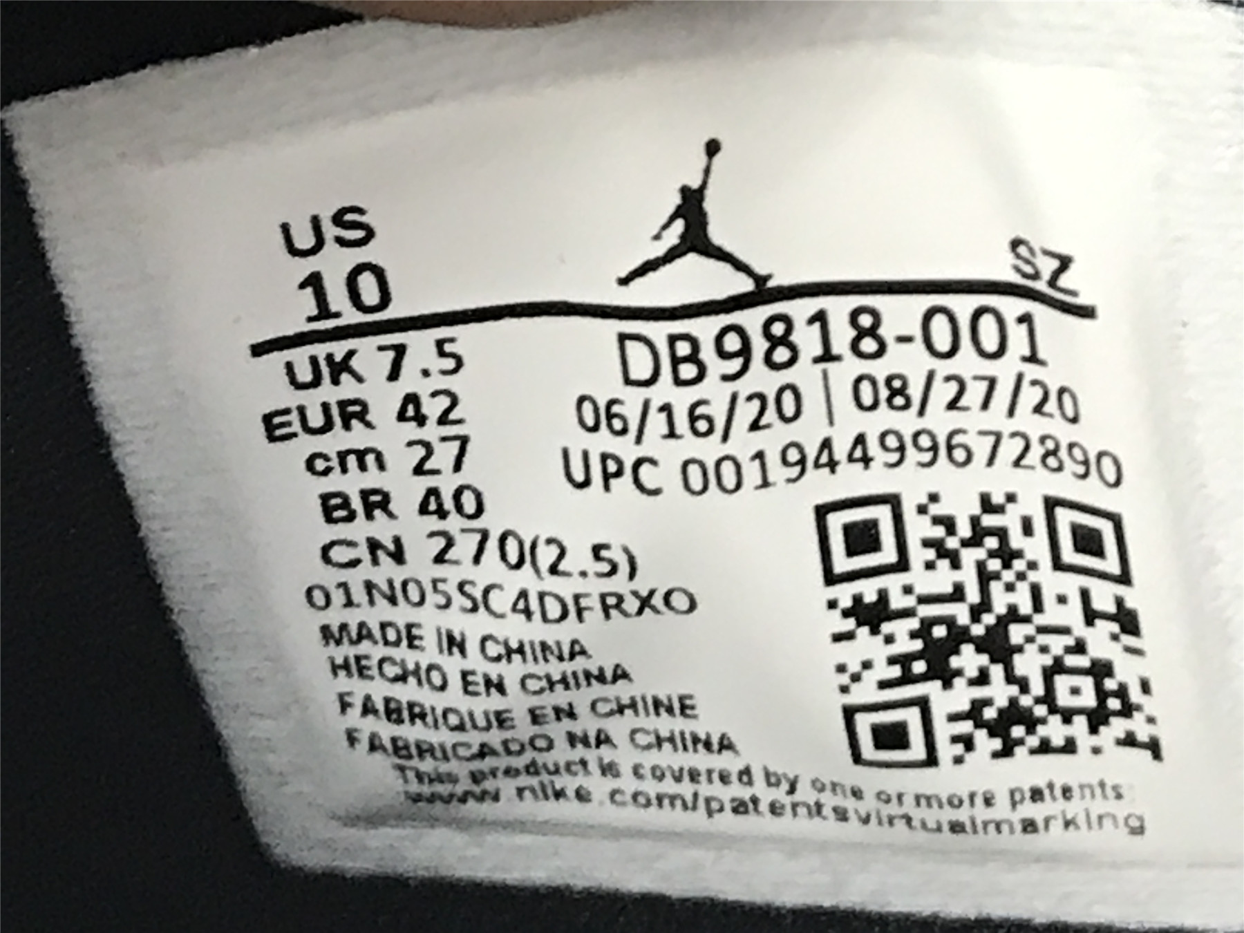 UA WMNS AIR JORDAN 6 RETRO 