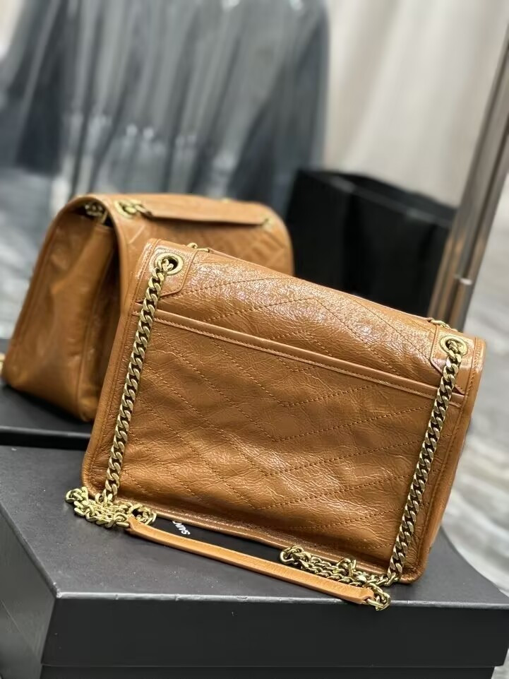 Y51 NIKI MEDIUM IN VINTAGE LEATHER SHINY 28x20x8.5cm