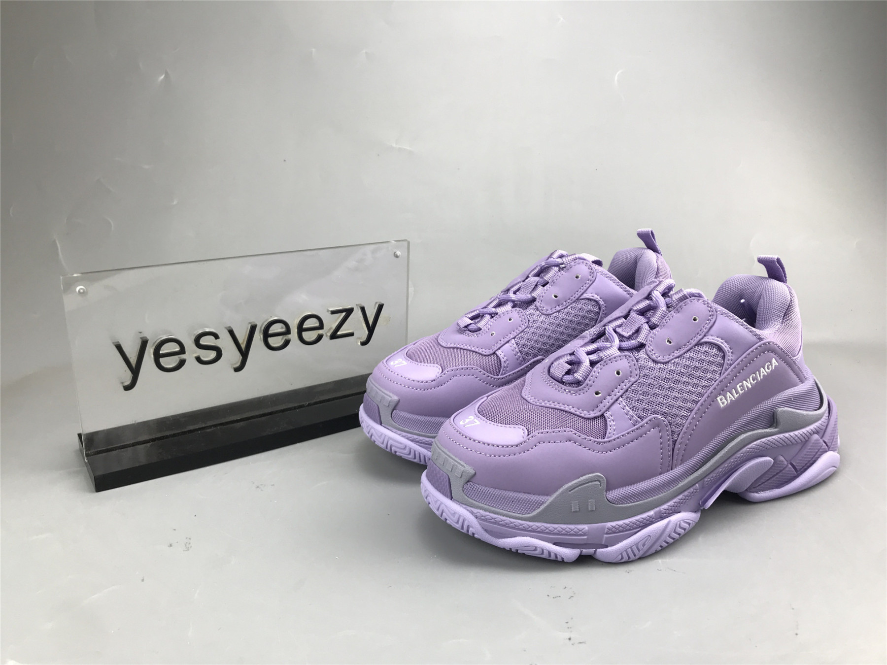 UA TRIPLE S CLEAR SOLE PURPLE