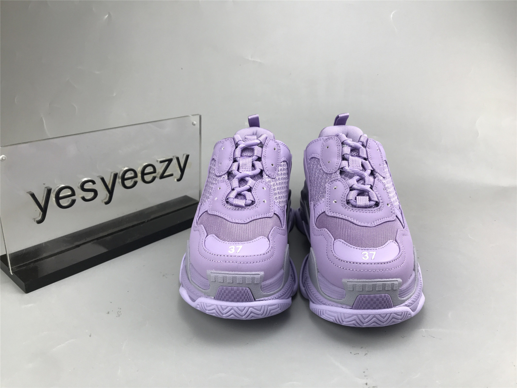 UA TRIPLE S CLEAR SOLE PURPLE