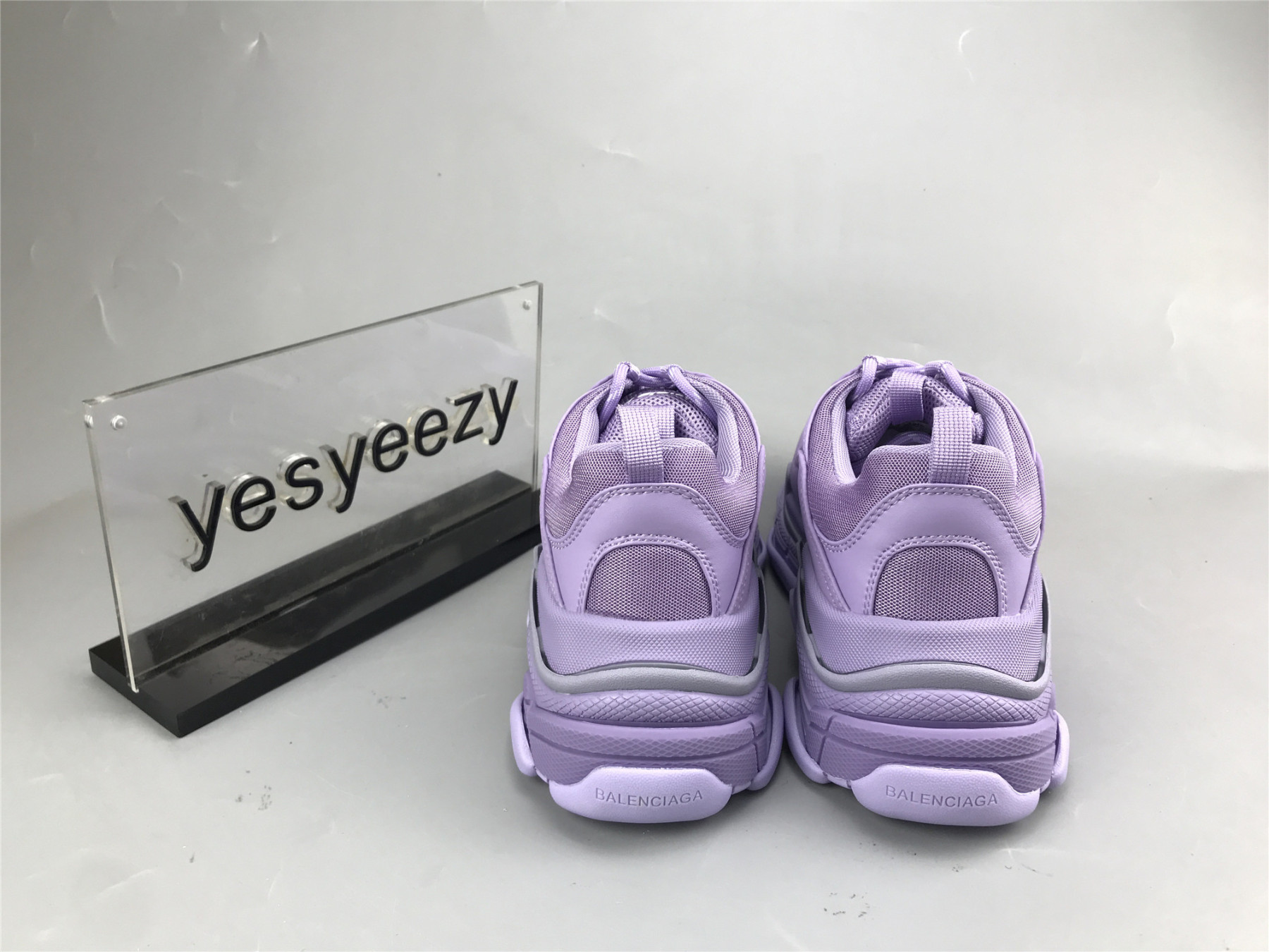 UA TRIPLE S CLEAR SOLE PURPLE