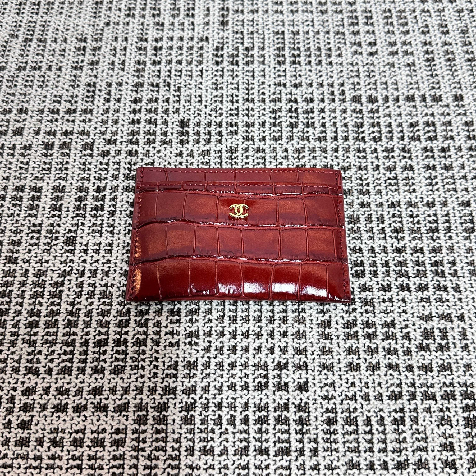 Ch**el Card Case AP5397 11.5x7.5x0.5cm