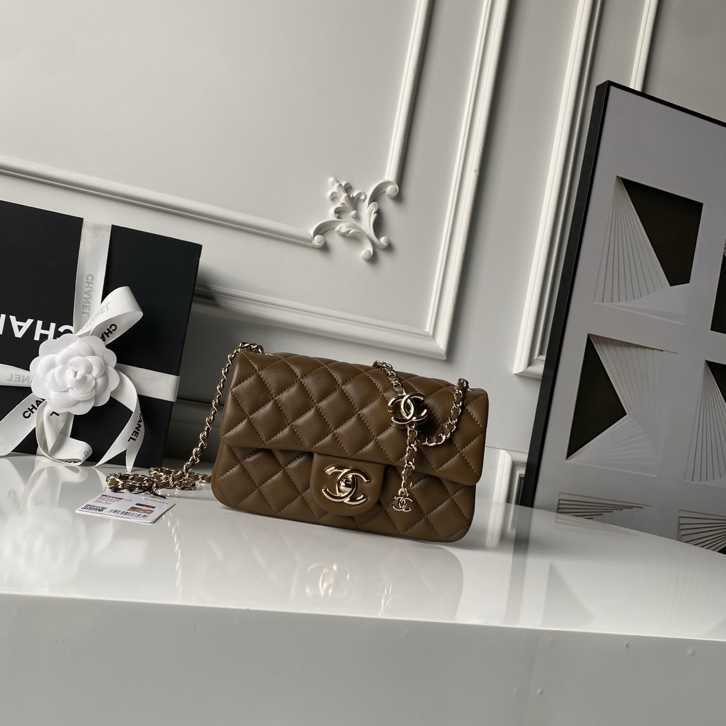 Ch**el classic flap handbag cf as5759 20x13x7cm