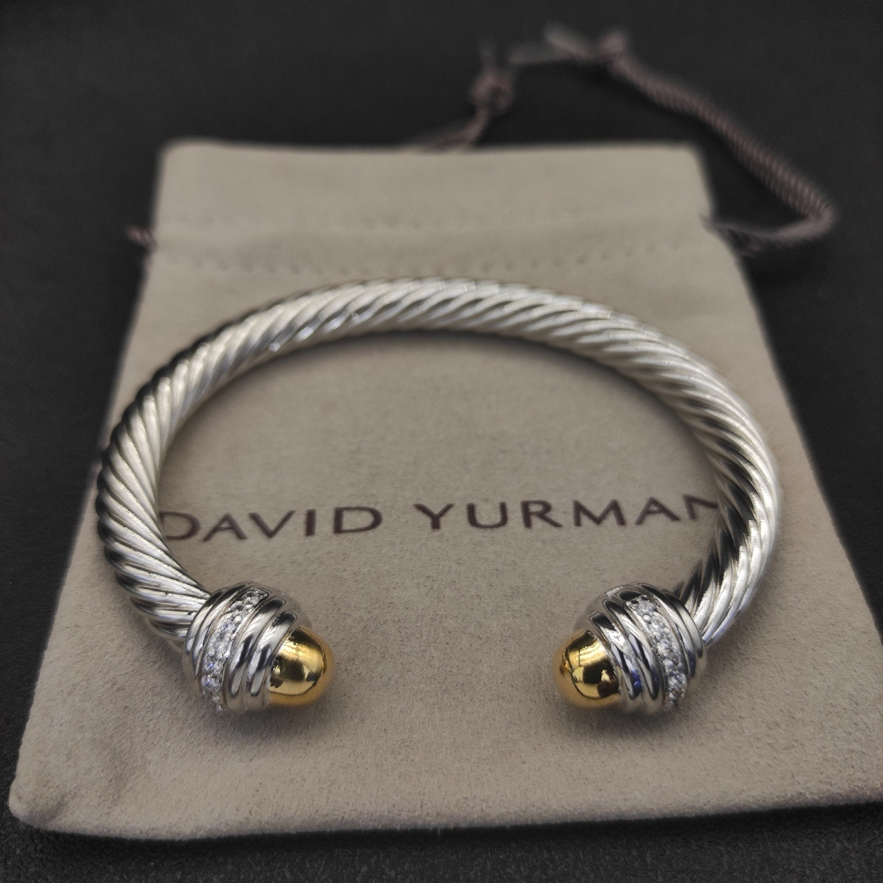 David Yurman 7mm Wrap Bracelet(wrist circumference 15-20cm)
