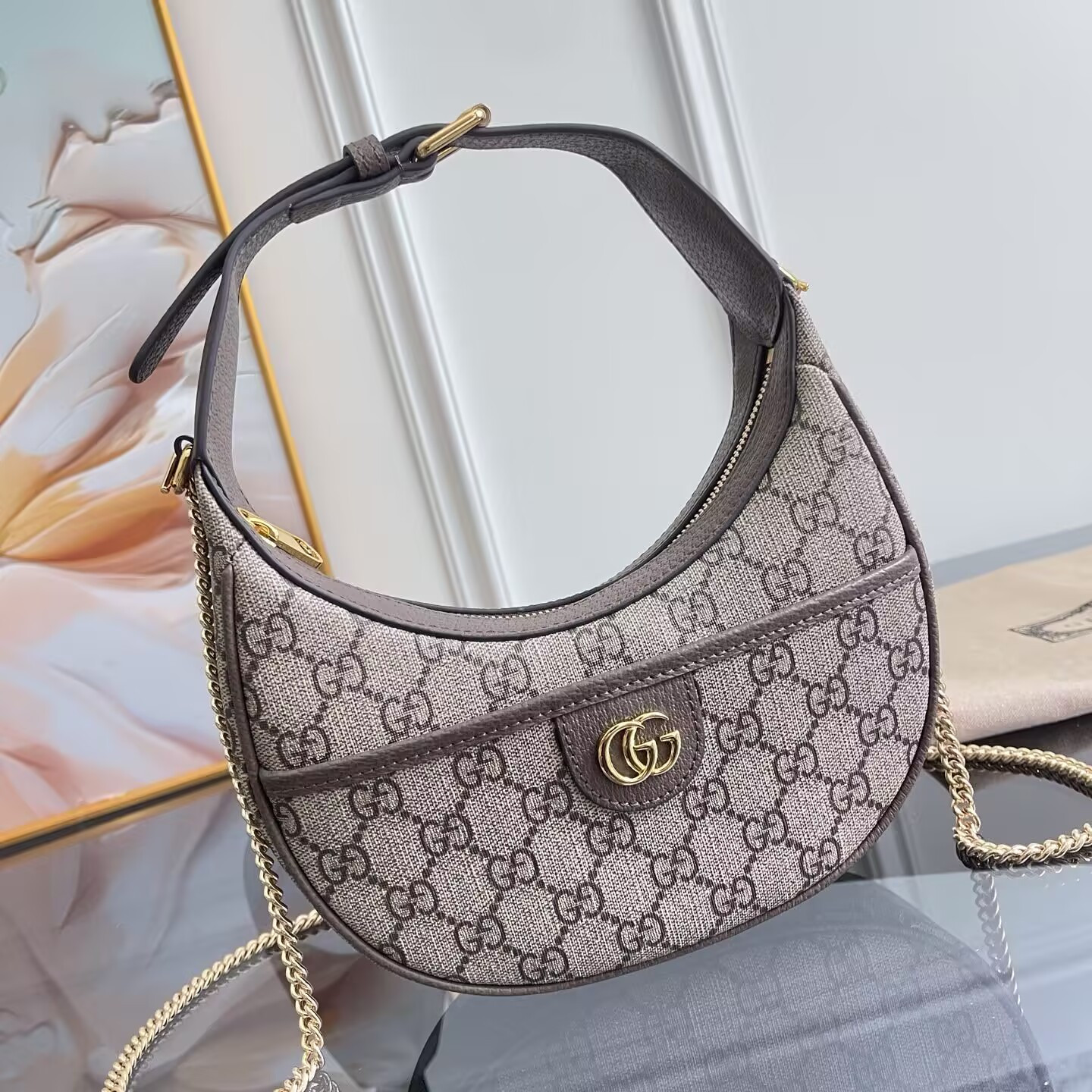Gucci Ophidia Mini GG Canvas Shoulder Bag 20x14.5x4cm