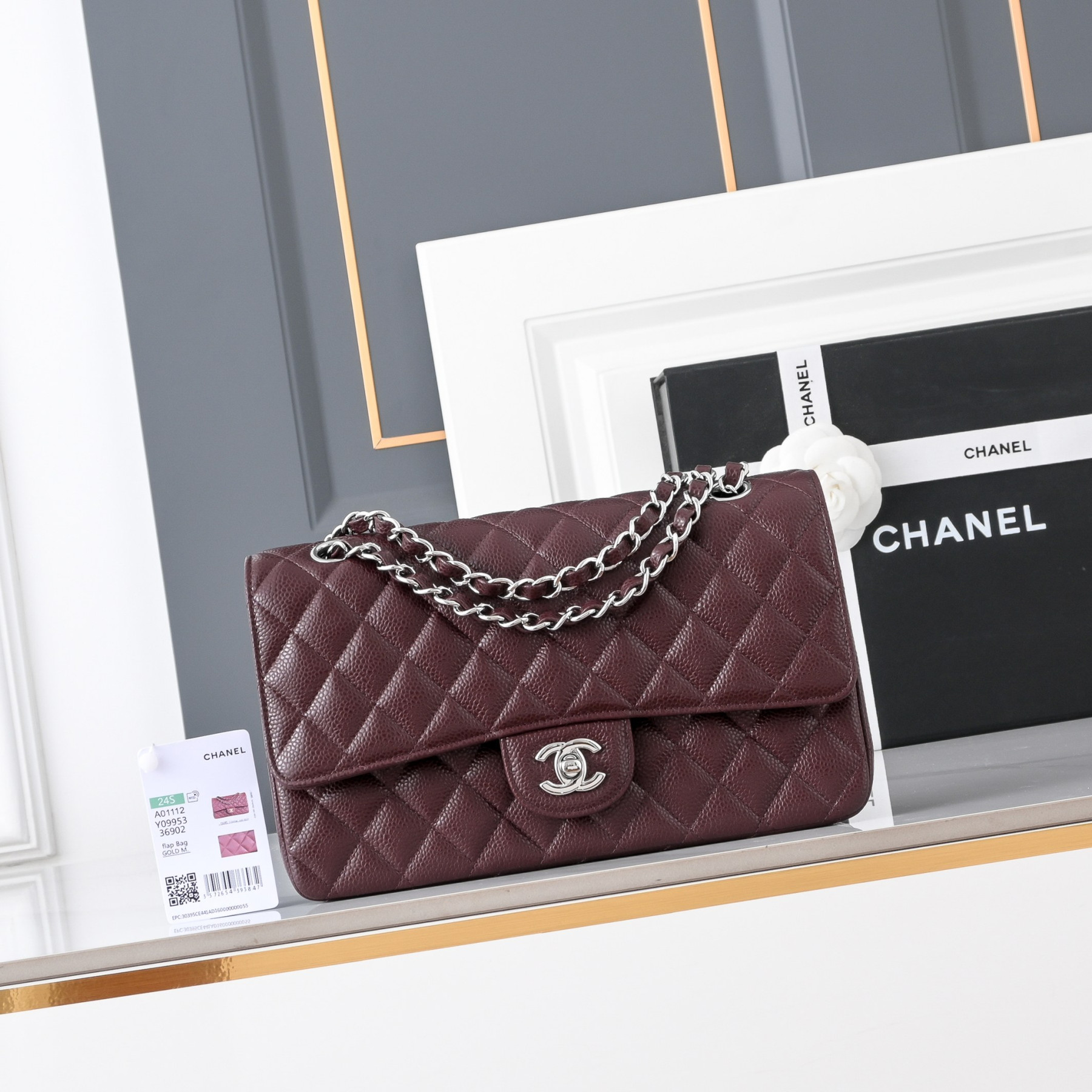 Ch**el Classic Flap A01112 15.5x25.5x6cm