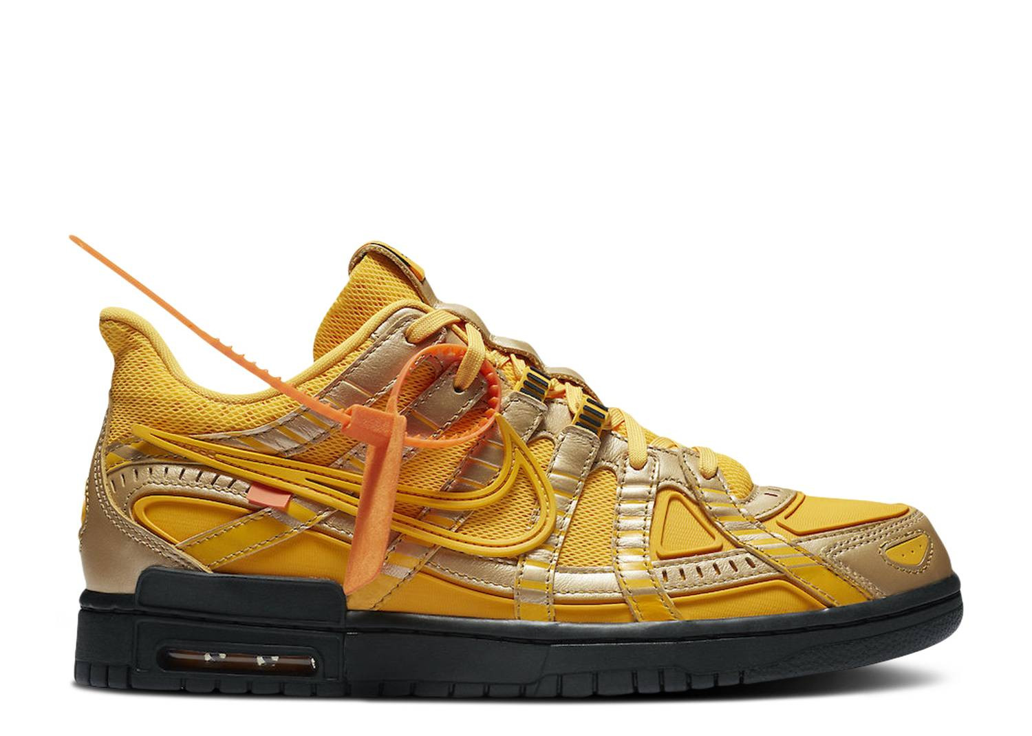UA NIKE OFF-WHITE X AIR RUBBER DUNK UNIVERSITY GOLD