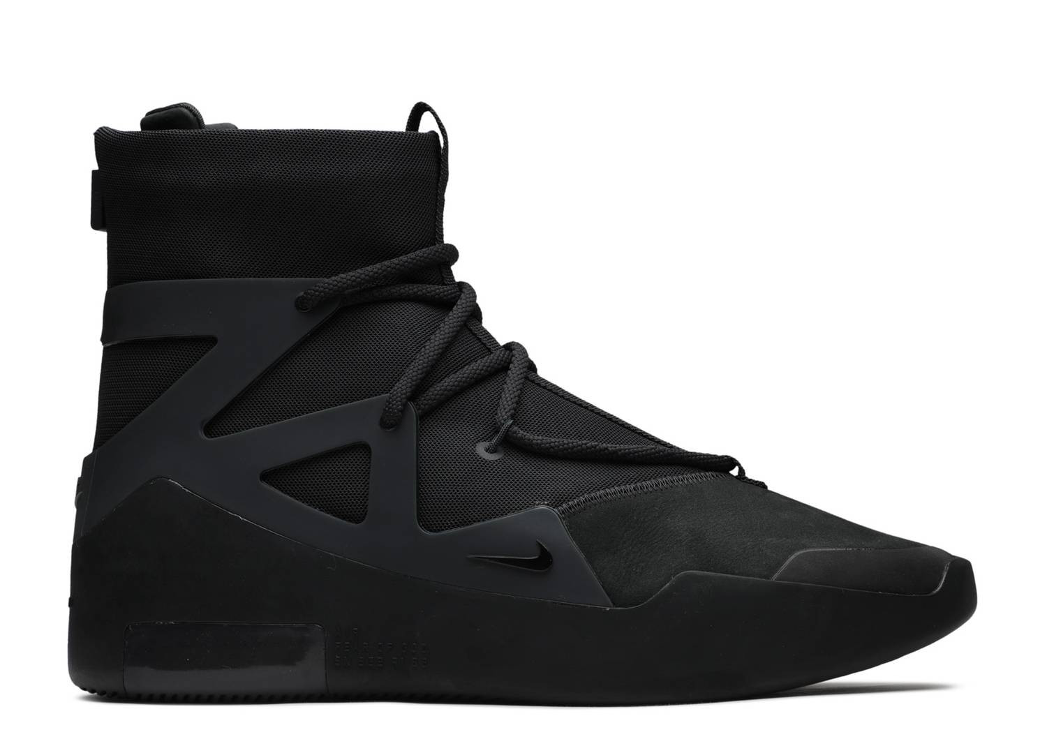 UA NIKE AIR FEAR OF GOD 1 TRIPLE BLACK