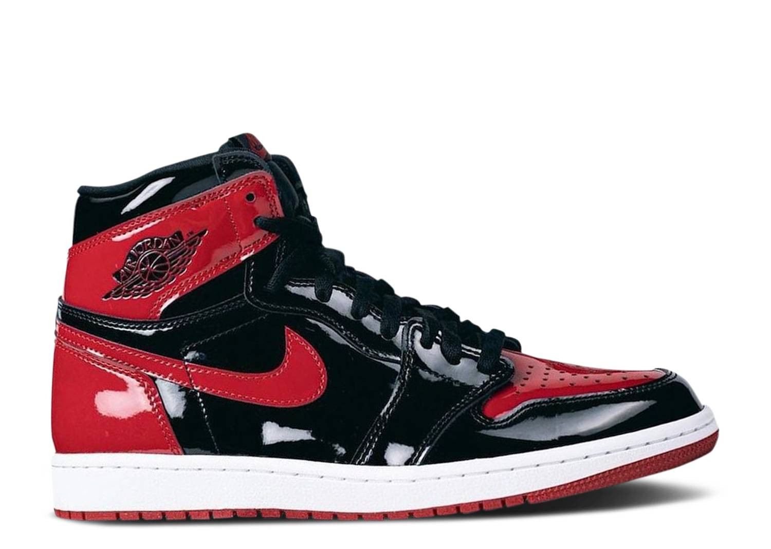 UA AIR JORDAN 1 RETRO HIGH OG PATENT 'BRED'