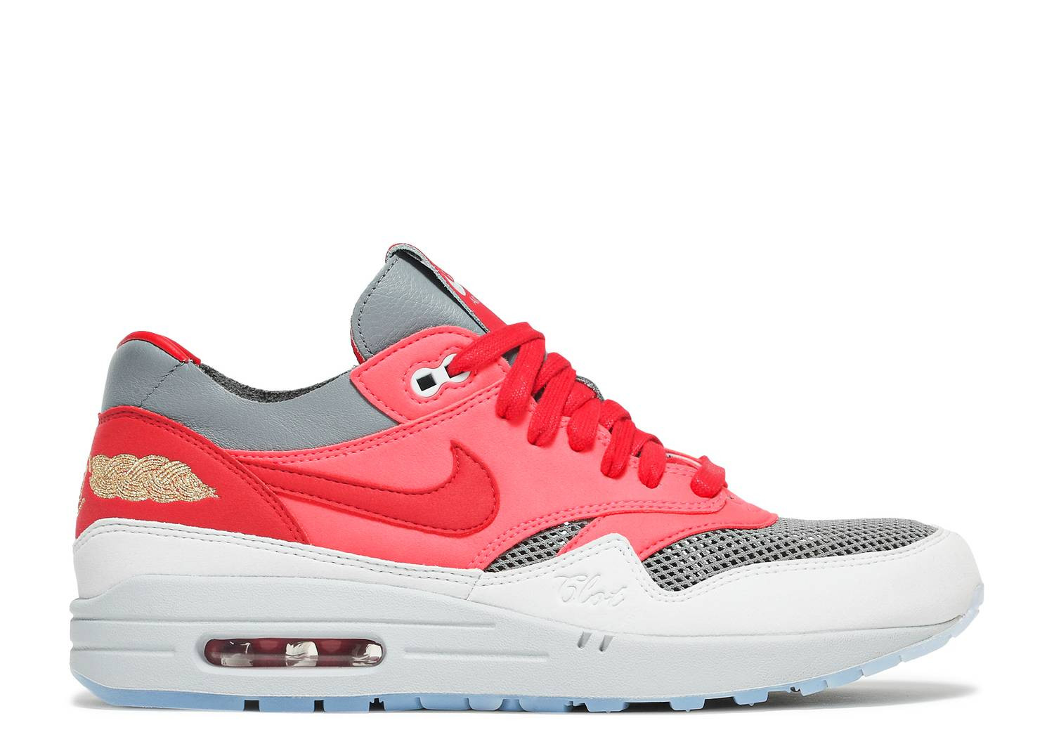 UA NIKE CLOT X AIR MAX 1 'KISS OF DEATH - SOLAR RED'