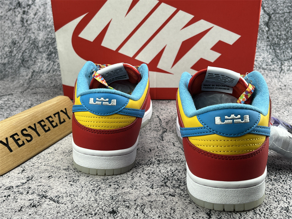 UA NIKE LEBRON JAMES X FRUITY PEBBLES X DUNK LOW