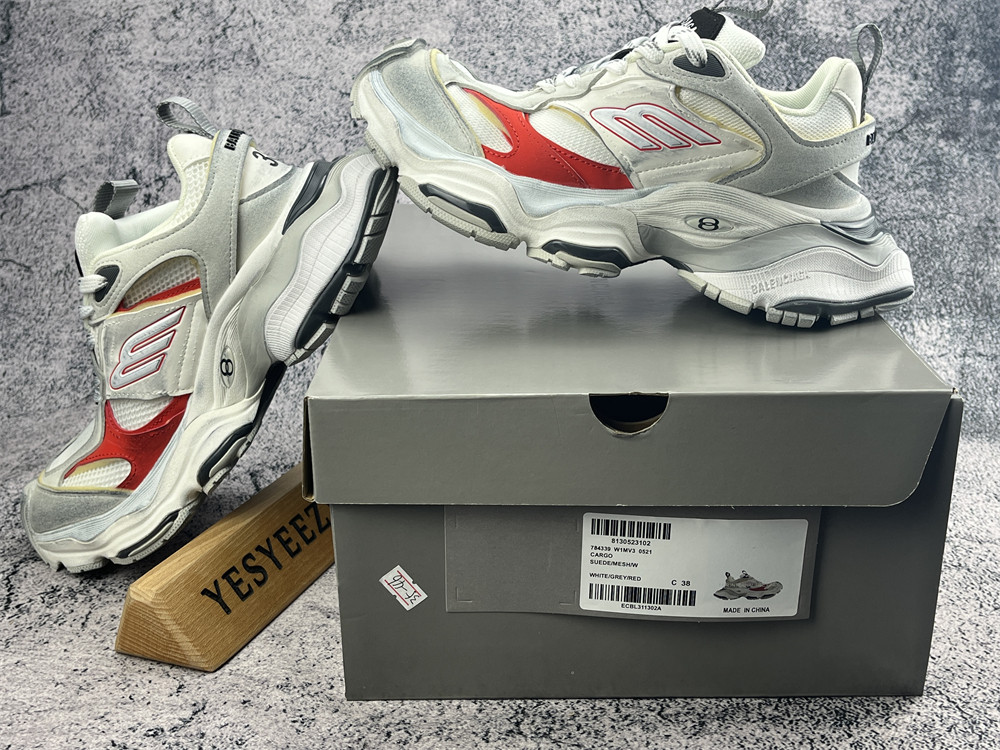 UA Cargo White Grey Red