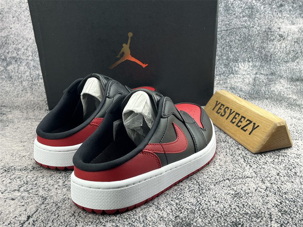 UA Jordan 1 Mule Golf Bred
