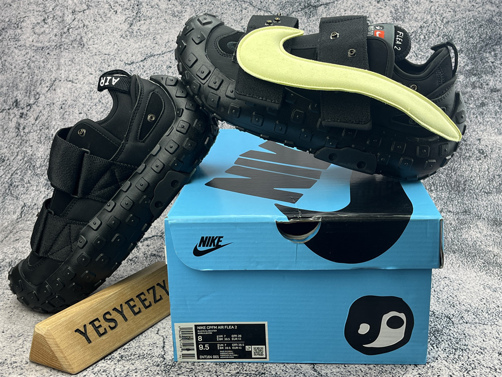 UA Nike CPFM Air Flea 2 Cactus Plant Flea Market Black Alabaster