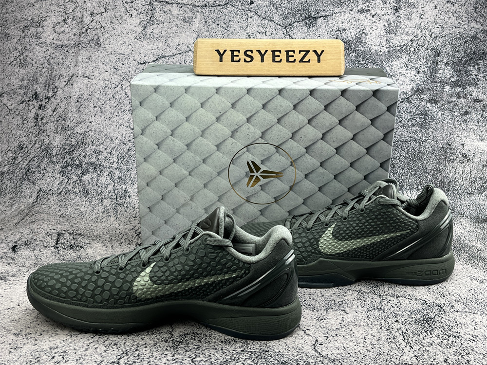 UA Nike Kobe 6 Black Mamba Collection Fade to Black