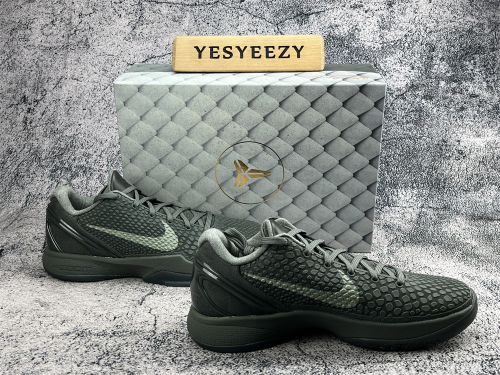 UA Nike Kobe 6 Black Mamba Collection Fade to Black