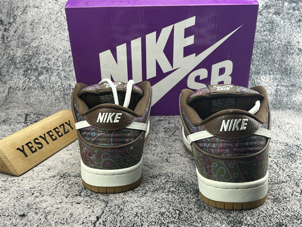 UA Nike SB Dunk Low Pro Paisley Brown