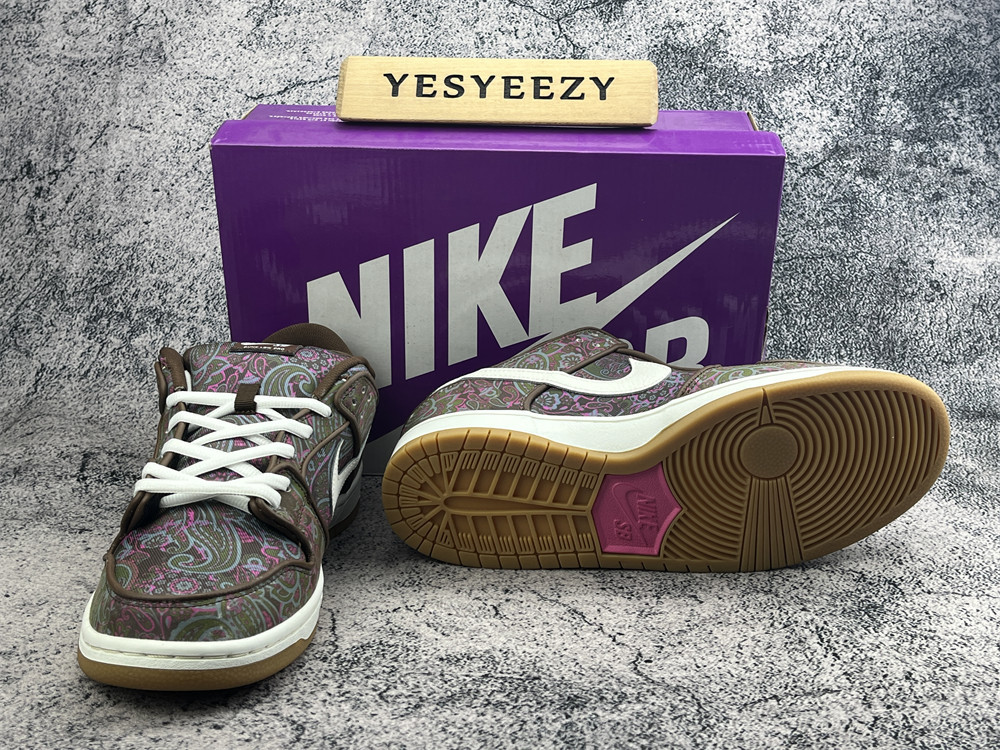 UA Nike SB Dunk Low Pro Paisley Brown