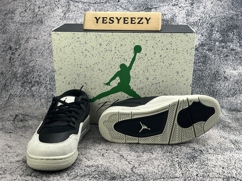 UA Jordan 4 RM Black Light Bone