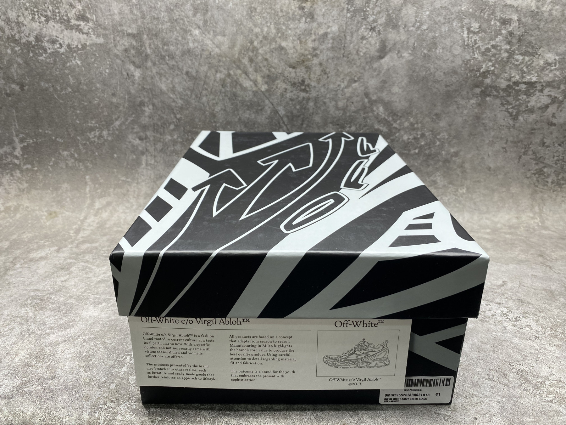 UA Off-White "BE RIGHT BACK"