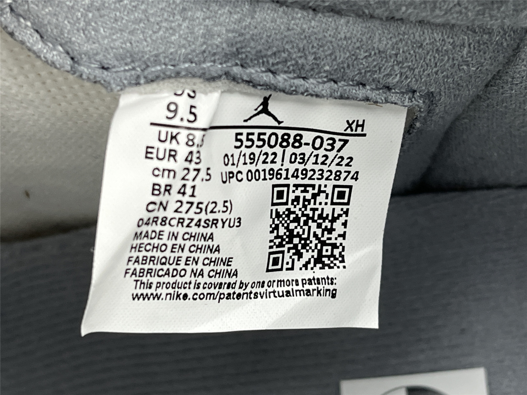 UA AIR JORDAN 1 RETRO HIGH OG 