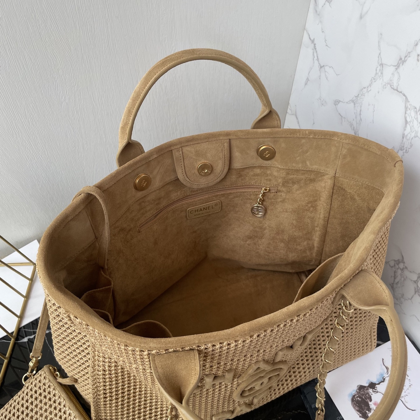 Ch**el shopping bag 38x30x22cm