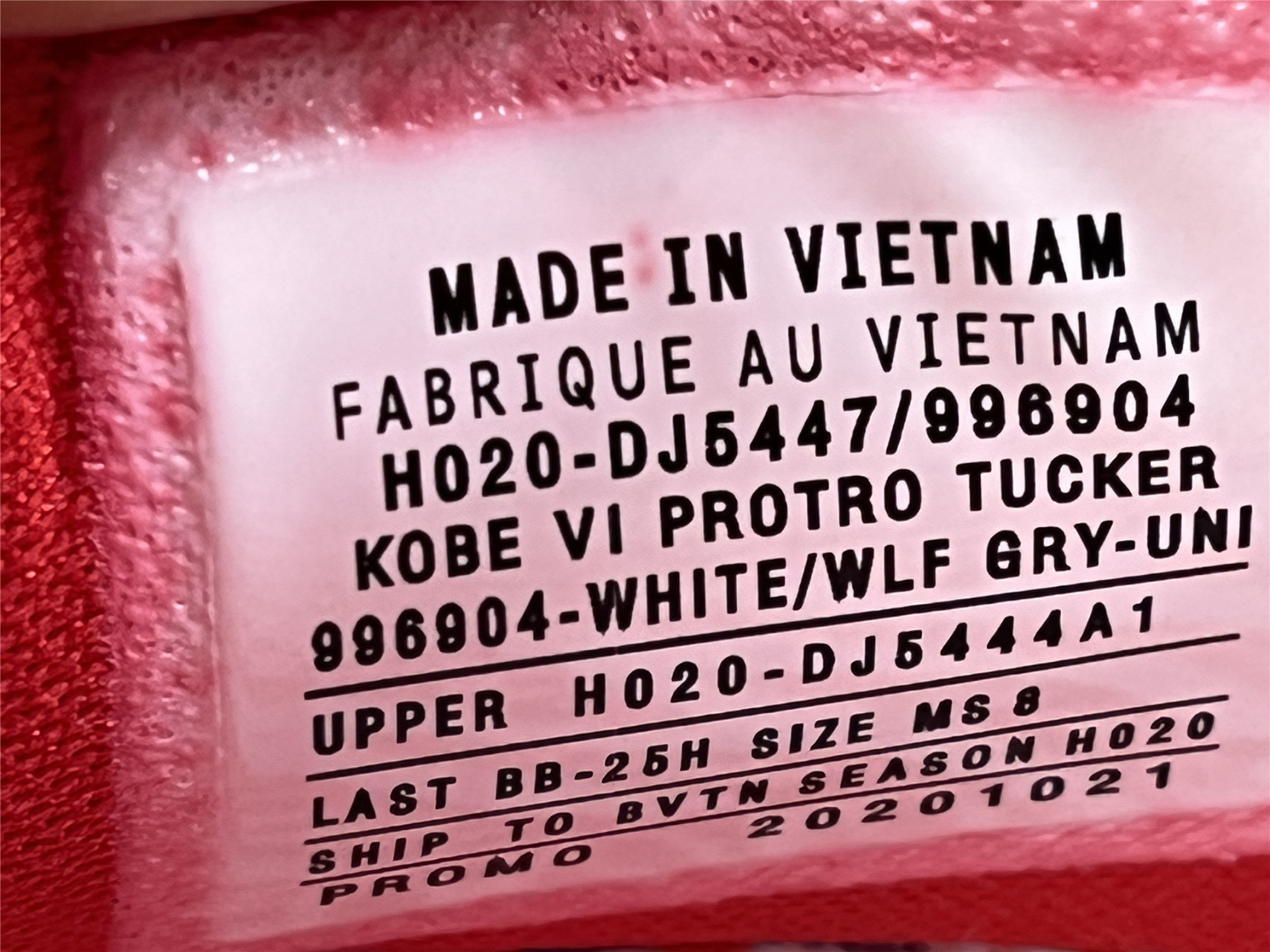 UA NIKE ZOOM KOBE 6 PROTRO TUCKER PROMO