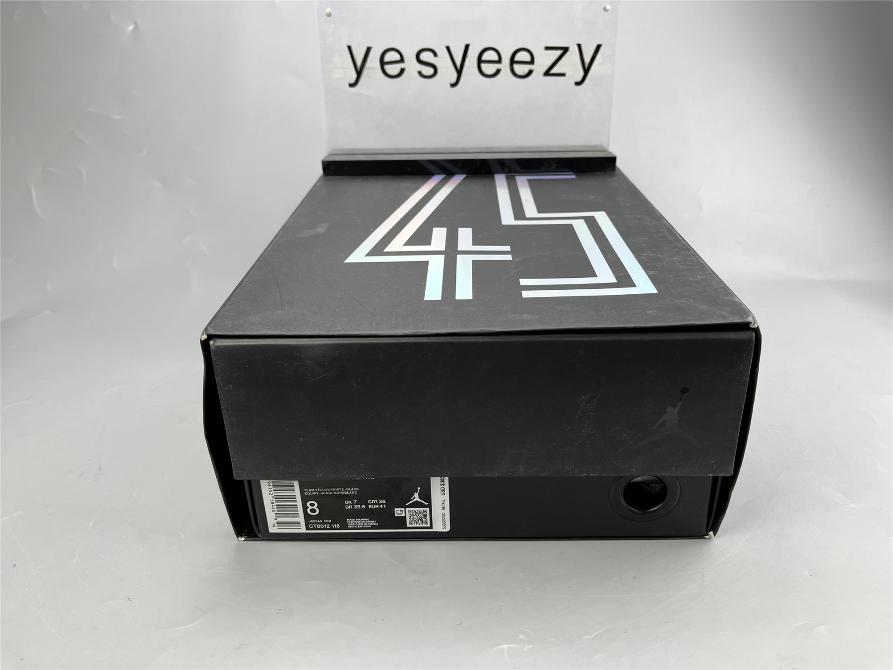 UA AIR JORDAN 11 RETRO BLACK YELLOW