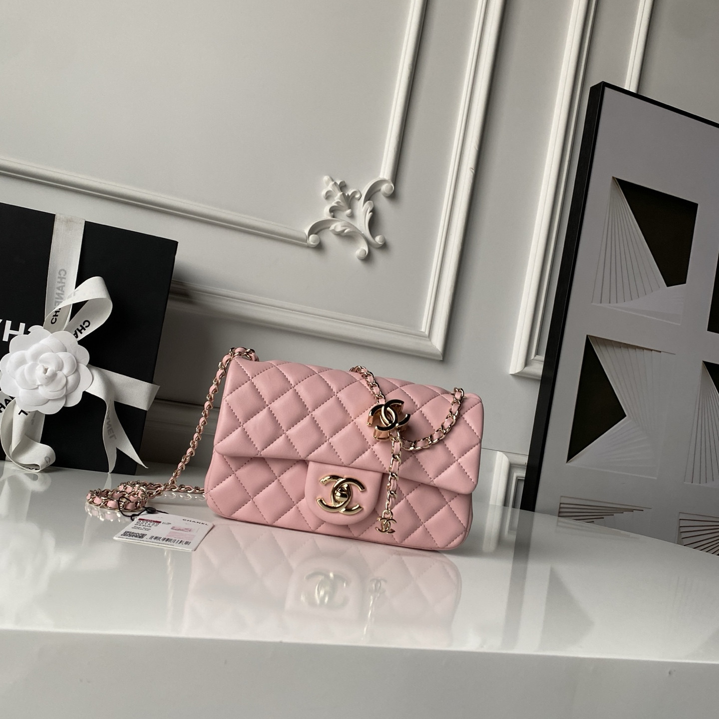 Ch**el classic flap handbag cf as5759 20x13x7cm