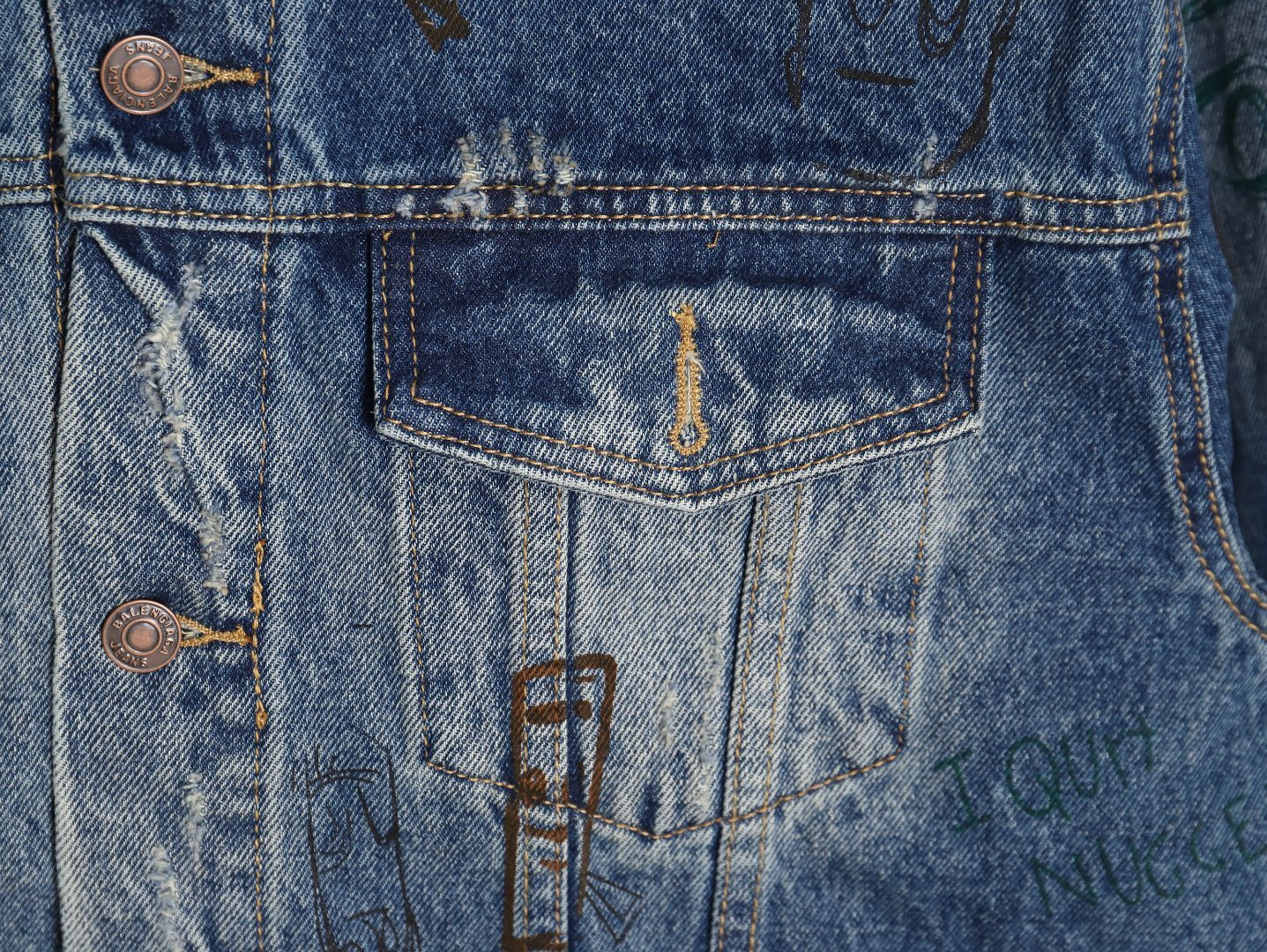 Ba1en*iaga Denim Coats