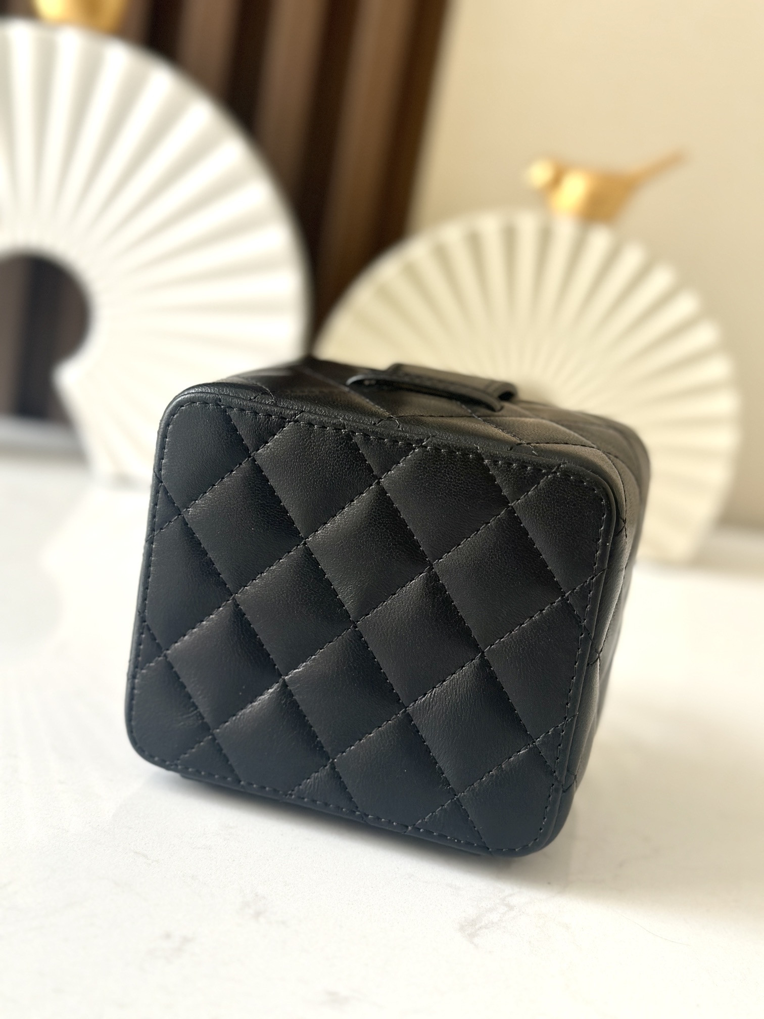 Ch**el vintage cosmetic bag 11x9.5x8.5cm