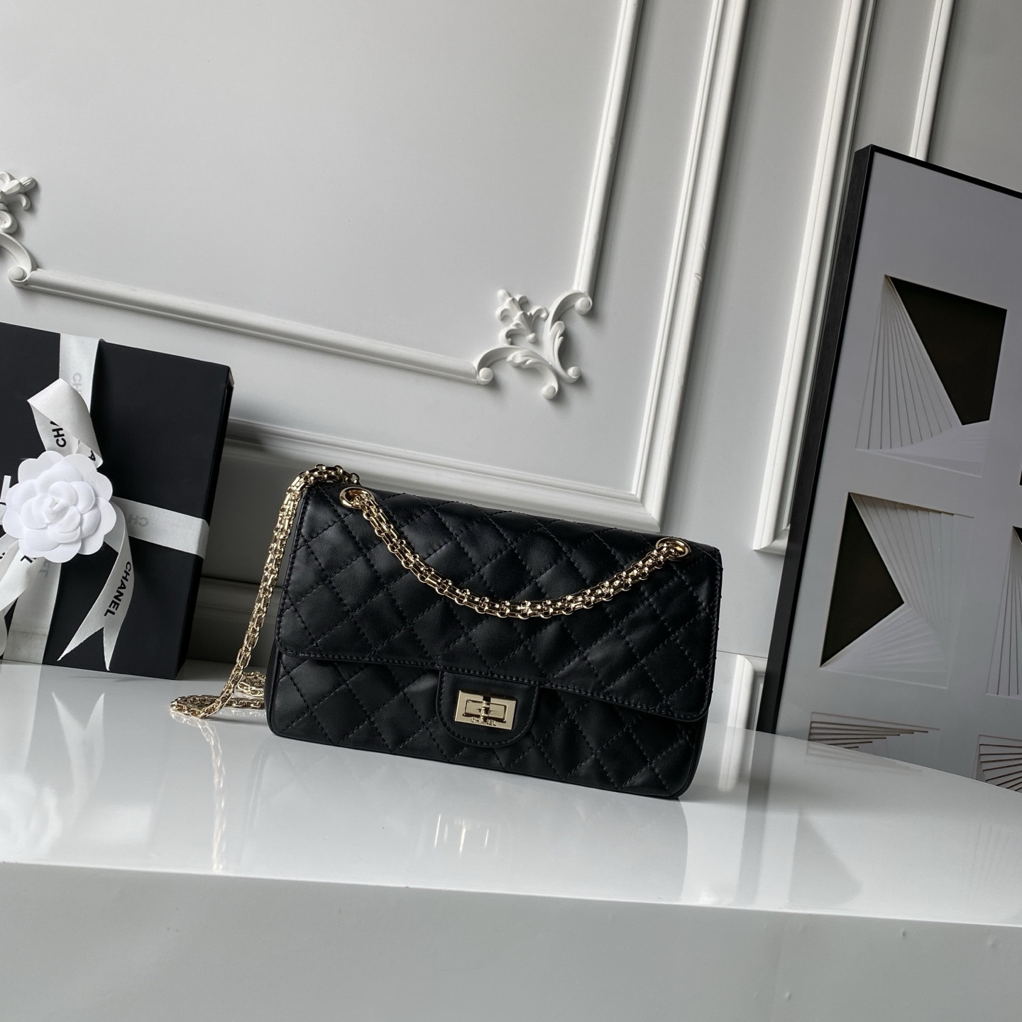 Ch**el 2.55 handbag a37586 16x24x7.5cm