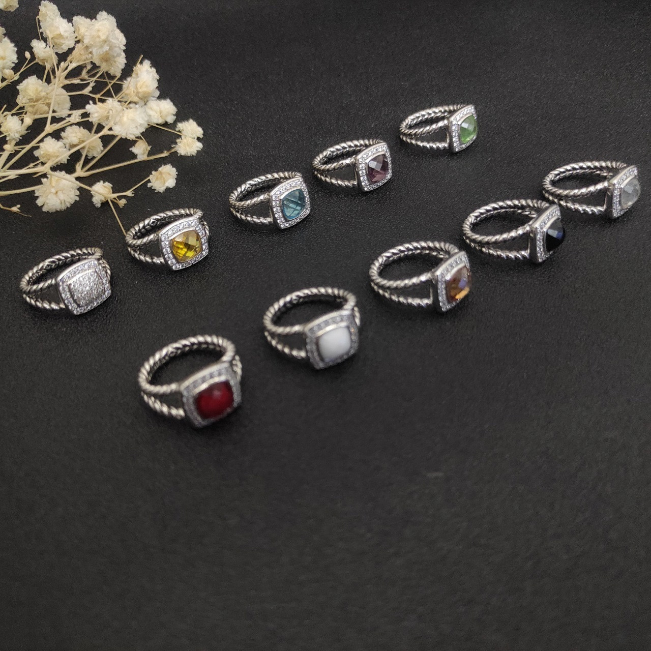 David Yurman Square D1am0nd Ring