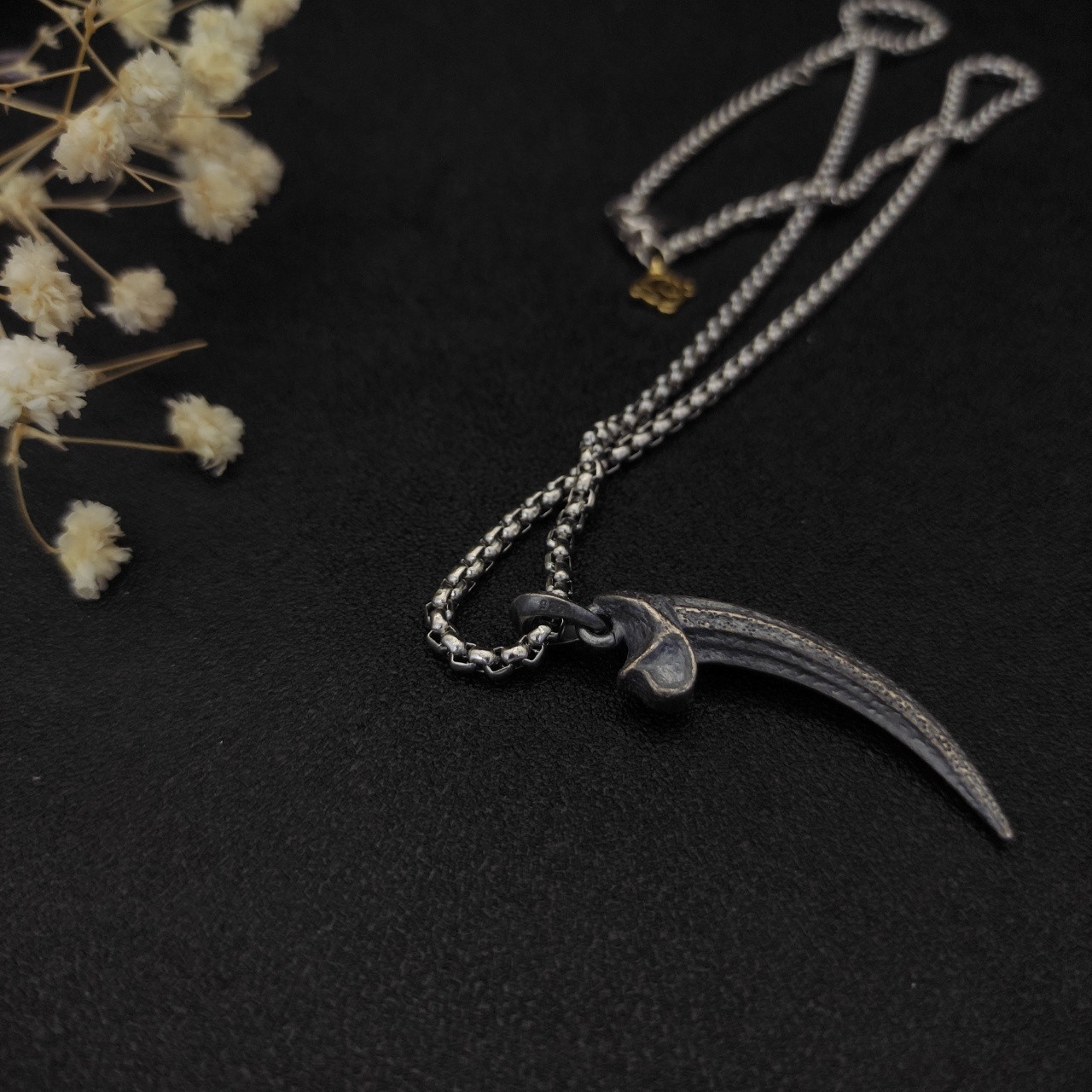 David Yurman horn Necklace(Chain length 50+5cm delay chain Chain thickness 3mm)