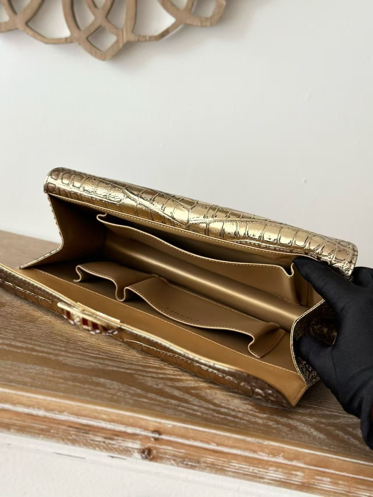 Ch**el Clutch Bag 30x13x14cm