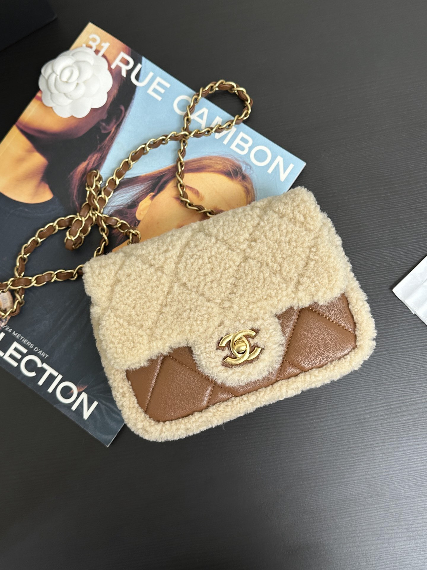 Ch**el Mini Flap Bag 12 x 18 x 6cm