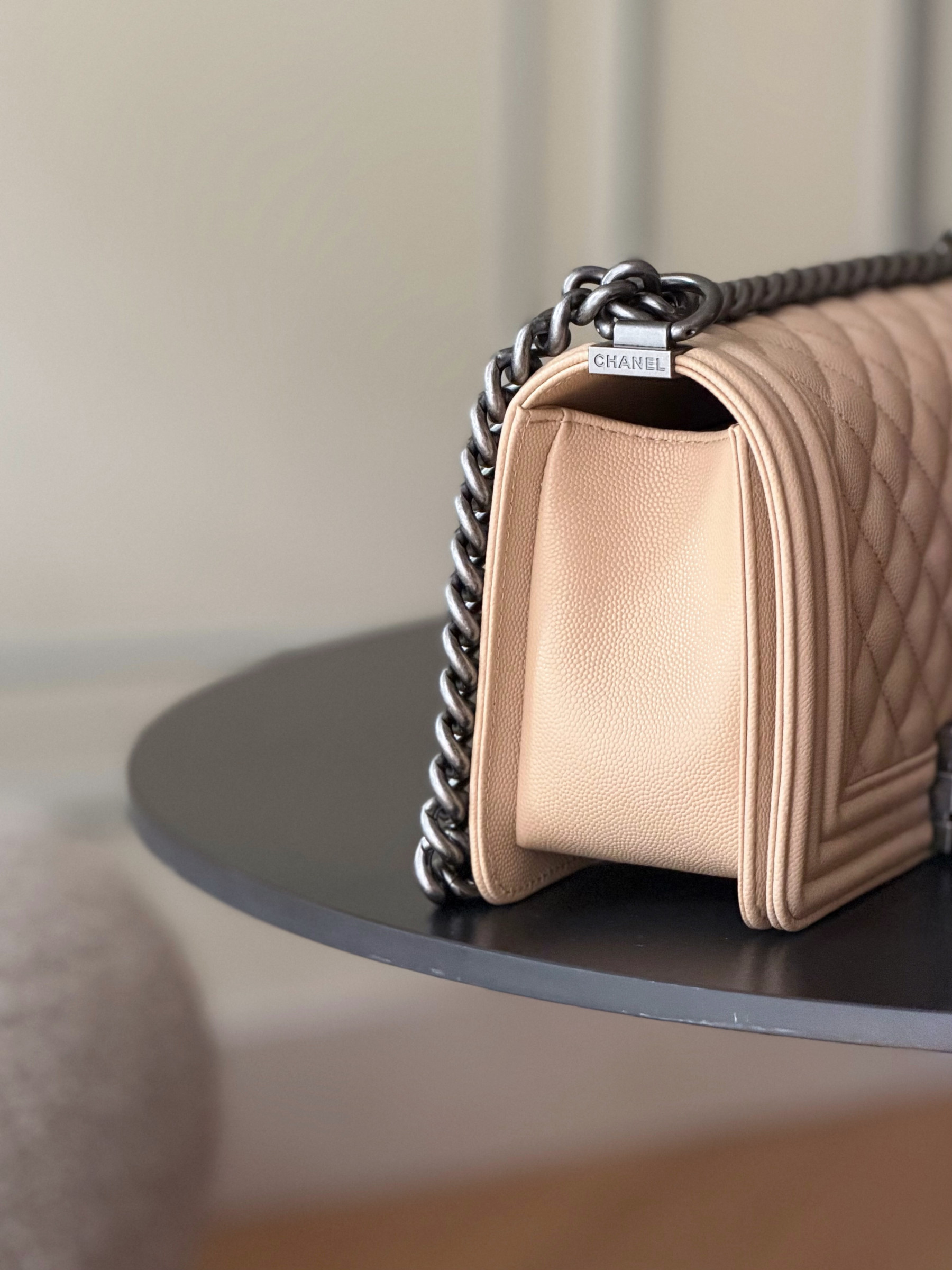 Ch**el Boy Handbag 15x25x9cm