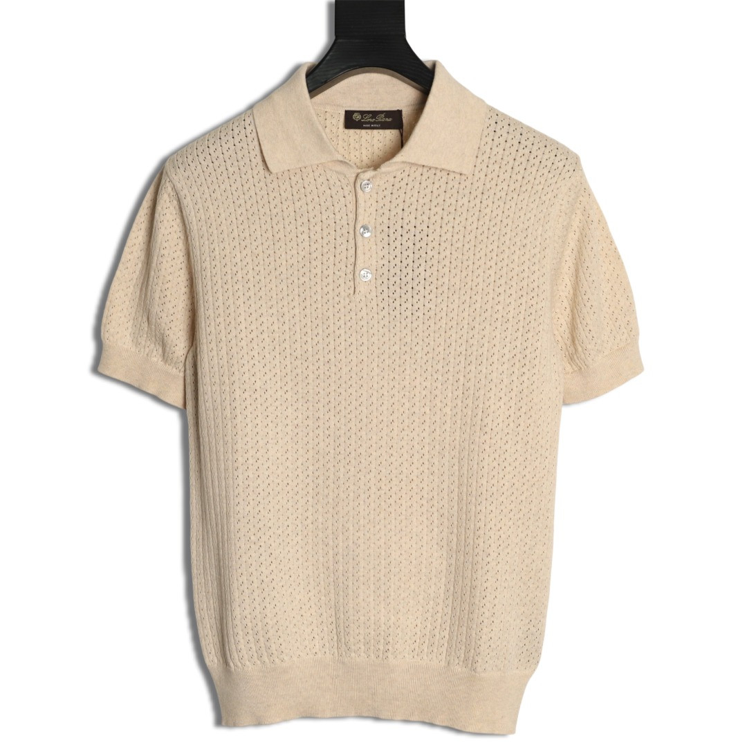 L0r0 P1ana short-sleeved polo shirt