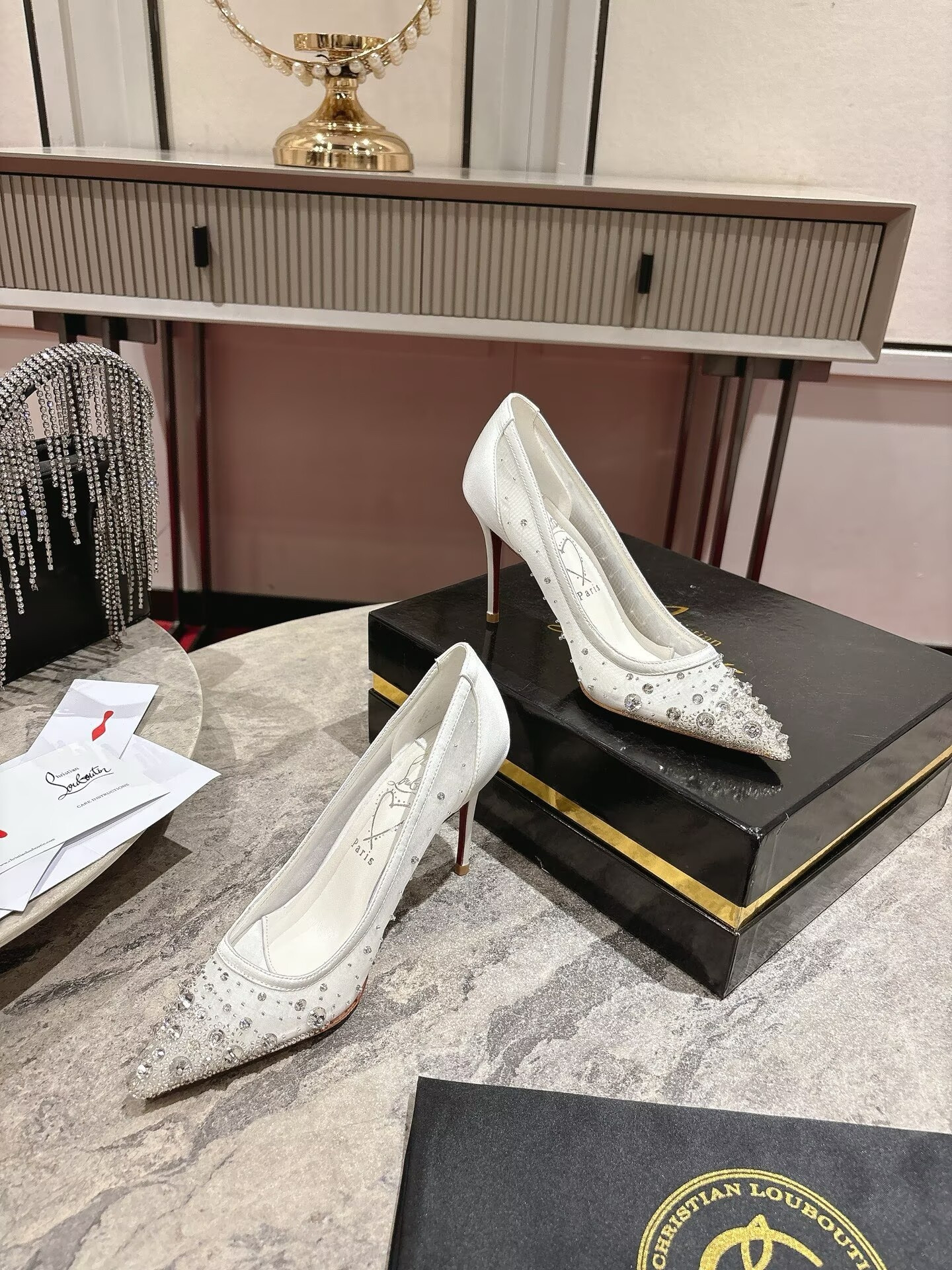 UA Chr1st1an Louboutin Miss Z Sparkling Pumps