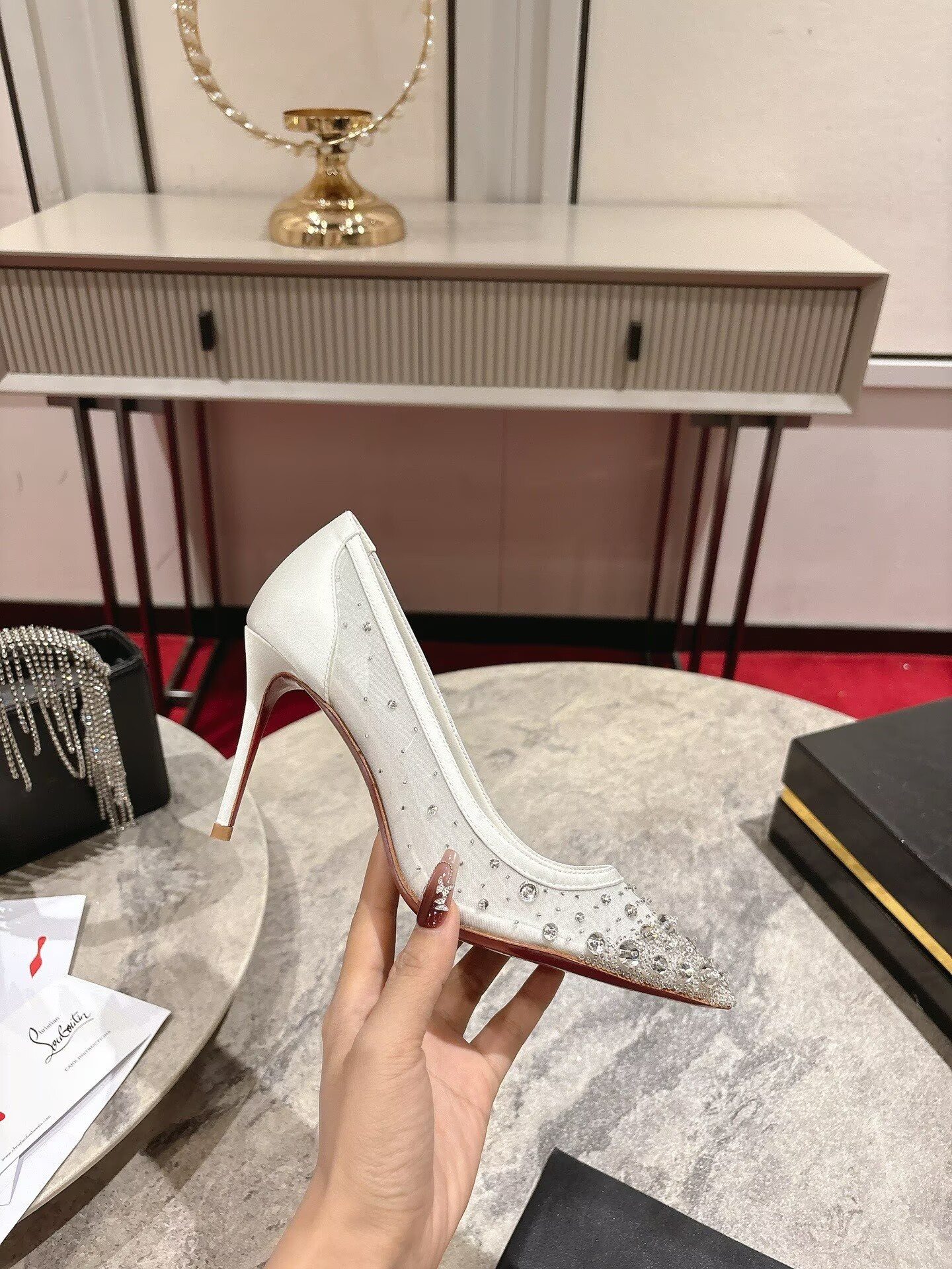 UA Chr1st1an Louboutin Miss Z Sparkling Pumps